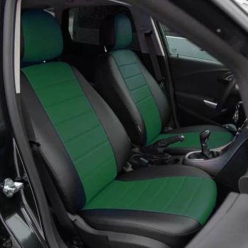 Авточехлы Автопилот Черный Зеленый цвет